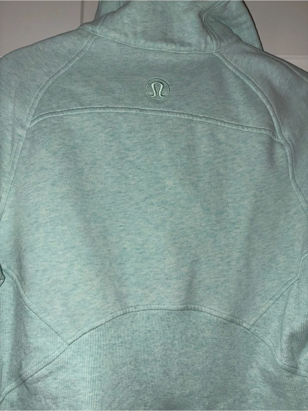 Lululemon Scuba Oversized sweatshirt Funnel Neck Delicate Mint Sz XS/S
